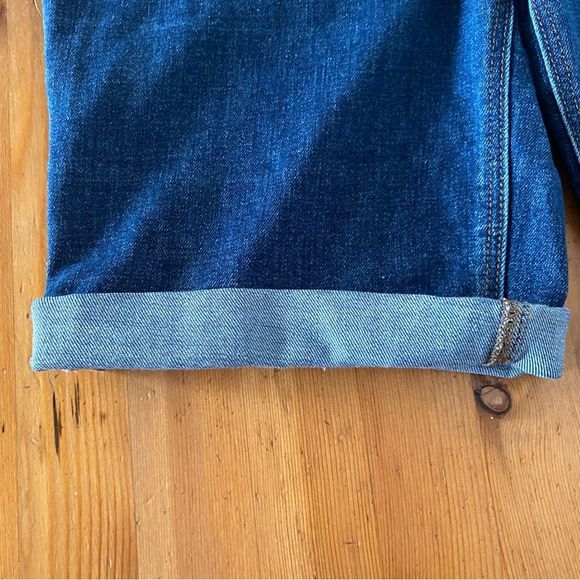 OLD NAVY Size 10 Blue High Rise Bermuda Denim Jean 7” Shorts - Picture 6 of 16